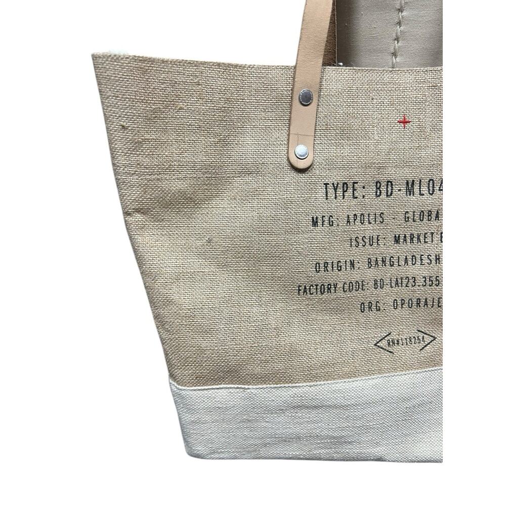 Apolis Global Citizen Large Farmers Market Bag Beach Tote Bag - Picture 4 of 7